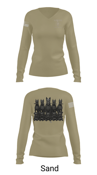 Womens Long Sleeve Vneck Shirt, 4th ID, , Teamtime, Team time, sublimation, custom sports apparel, team uniforms, spirit wear, spiritwear, sports uniforms, custom shirts, team store, custom team store, fundraiser sports, apparel fundraiser