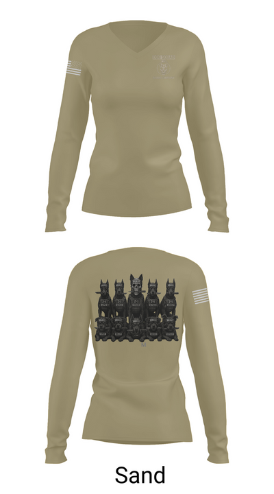4th ID 54560452 Women's Long Sleeve V-neck Shirt - 97