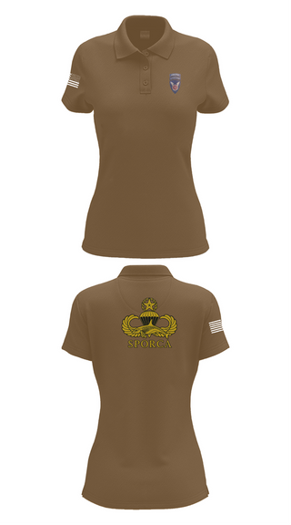 Womens Short Sleeve Performance Polo, HHC, 725th BSB, 2/11 ABN, , Teamtime, Team time, sublimation, custom sports apparel, team uniforms, spirit wear, spiritwear, sports uniforms, custom shirts, team store, custom team store, fundraiser sports, apparel fundraiser