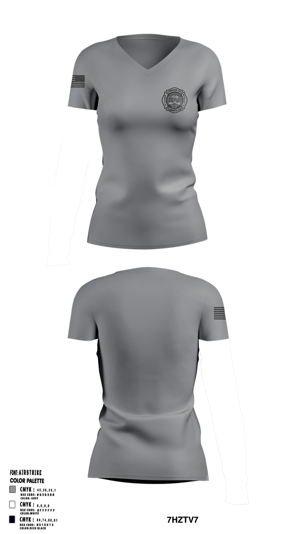 Womens Short Sleeve Vneck Shirt, Engine 51 Ladder 29 Medic 18 Battalion 2, , Teamtime, Team time, sublimation, custom sports apparel, team uniforms, spirit wear, spiritwear, sports uniforms, custom shirts, team store, custom team store, fundraiser sports, apparel fundraiser
