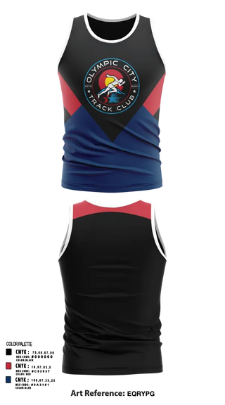Tank Top, Olympic City Track Club, Track & Field, Teamtime, Team time, sublimation, custom sports apparel, team uniforms, spirit wear, spiritwear, sports uniforms, custom shirts, team store, custom team store, fundraiser sports, apparel fundraiser