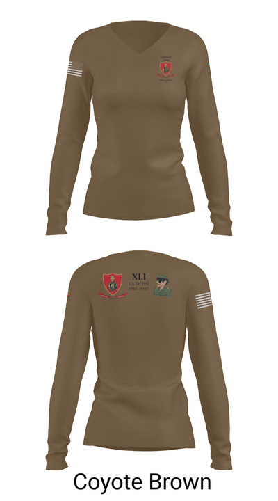 CMLP41 44688858 Women's Long Sleeve V-neck Shirt - 17