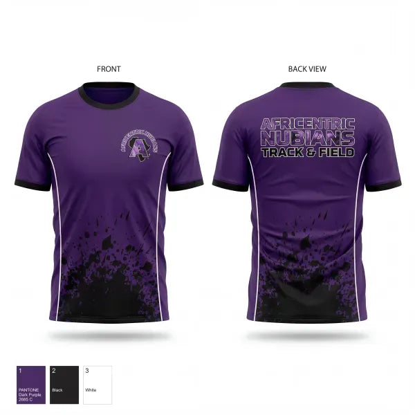 Short Sleeve Performance Shirt, Africentric Nubians, Track & Field, Teamtime, Team time, sublimation, custom sports apparel, team uniforms, spirit wear, spiritwear, sports uniforms, custom shirts, team store, custom team store, fundraiser sports, apparel fundraiser