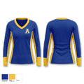 Velva Aggies Women's Long Sleeve V-neck Shirt - 1