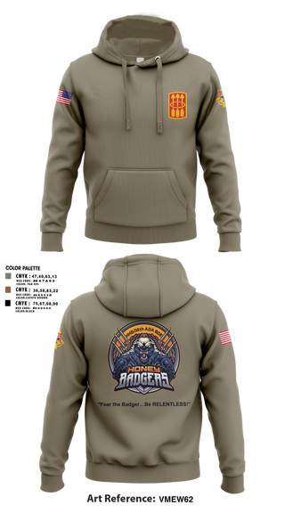 Hoodie, Honey Badgers / 30X, Army, Teamtime, Team time, sublimation, custom sports apparel, team uniforms, spirit wear, spiritwear, sports uniforms, custom shirts, team store, custom team store, fundraiser sports, apparel fundraiser