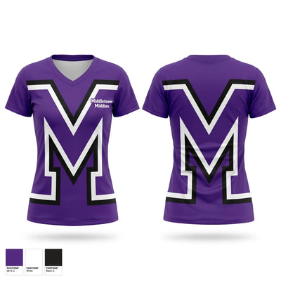 Middletown Middies Women's Short Sleeve V-neck Shirt - 1