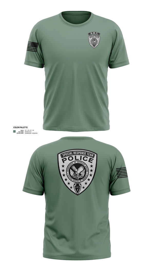 Old School Cotton Feel Shirt, Veterans Affairs Police Special Response Team, Police, Teamtime, Team time, sublimation, custom sports apparel, team uniforms, spirit wear, spiritwear, sports uniforms, custom shirts, team store, custom team store, fundraiser sports, apparel fundraiser