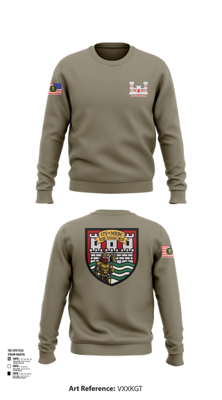 Crew Neck Sweatshirt, 175th MRBC, , Teamtime, Team time, sublimation, custom sports apparel, team uniforms, spirit wear, spiritwear, sports uniforms, custom shirts, team store, custom team store, fundraiser sports, apparel fundraiser