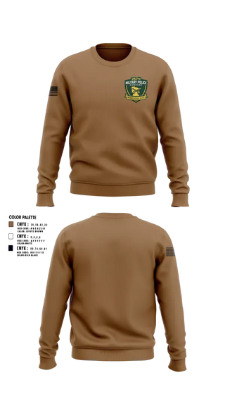 Crew Neck Sweatshirt, 257th Military Police Company, National Guard, Teamtime, Team time, sublimation, custom sports apparel, team uniforms, spirit wear, spiritwear, sports uniforms, custom shirts, team store, custom team store, fundraiser sports, apparel fundraiser