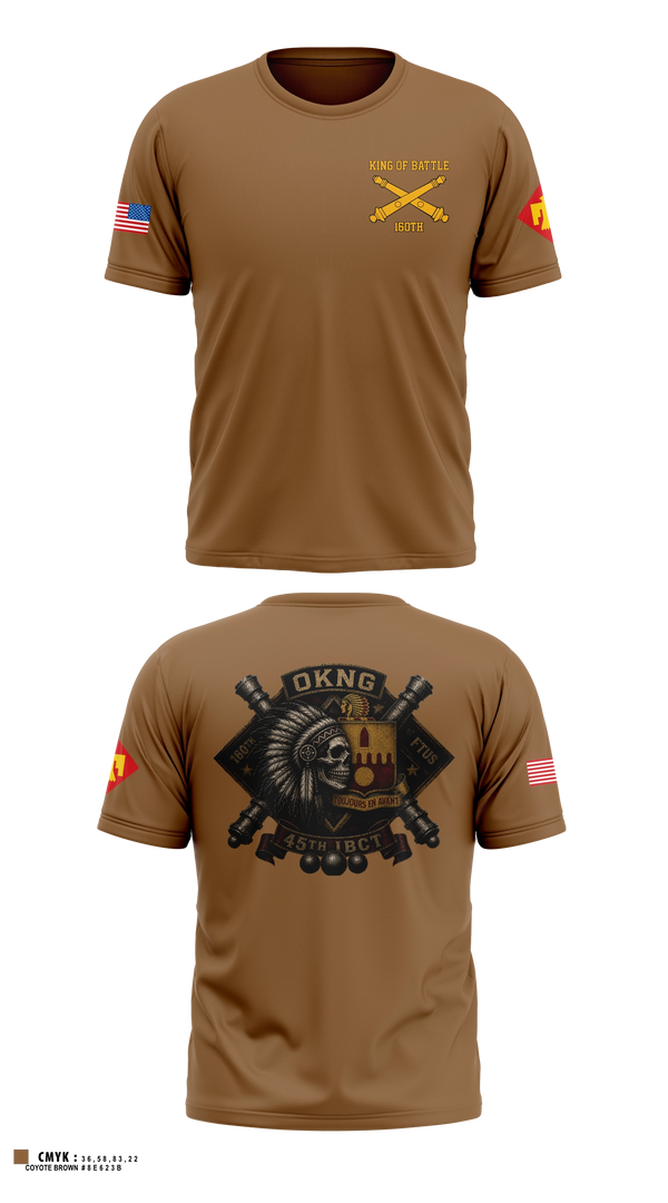 Old School Cotton Feel Shirt, 160th FTUS AGR, National Guard, Teamtime, Team time, sublimation, custom sports apparel, team uniforms, spirit wear, spiritwear, sports uniforms, custom shirts, team store, custom team store, fundraiser sports, apparel fundraiser