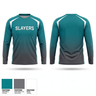 Long Sleeve Performance Shirt, SLAYERS, Softball, Teamtime, Team time, sublimation, custom sports apparel, team uniforms, spirit wear, spiritwear, sports uniforms, custom shirts, team store, custom team store, fundraiser sports, apparel fundraiser