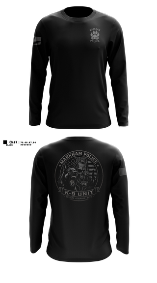 Long Sleeve Performance Shirt, Markham Police K9 Unit, Police, Teamtime, Team time, sublimation, custom sports apparel, team uniforms, spirit wear, spiritwear, sports uniforms, custom shirts, team store, custom team store, fundraiser sports, apparel fundraiser