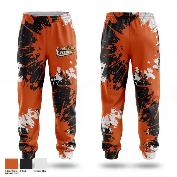 Sweatpants, Eureka Lions, Softball, Teamtime, Team time, sublimation, custom sports apparel, team uniforms, spirit wear, spiritwear, sports uniforms, custom shirts, team store, custom team store, fundraiser sports, apparel fundraiser