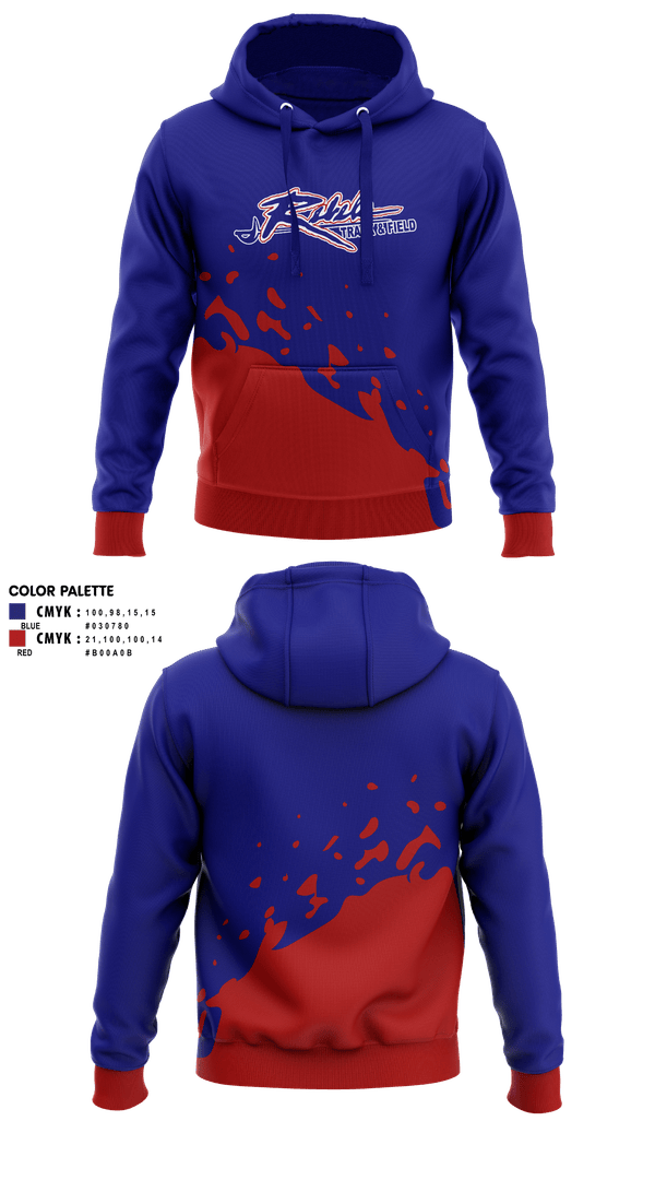 Hoodie, Byrnes Rebels Track & Field, Track & Field, Teamtime, Team time, sublimation, custom sports apparel, team uniforms, spirit wear, spiritwear, sports uniforms, custom shirts, team store, custom team store, fundraiser sports, apparel fundraiser
