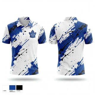 Short Sleeve Performance Polo, Leafs, Ice Hockey, Teamtime, Team time, sublimation, custom sports apparel, team uniforms, spirit wear, spiritwear, sports uniforms, custom shirts, team store, custom team store, fundraiser sports, apparel fundraiser