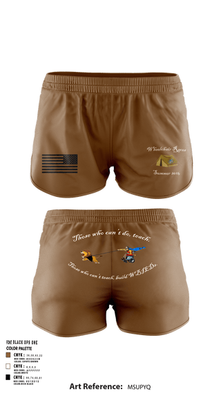 Ranger Panties, AOB-S, Army, Teamtime, Team time, sublimation, custom sports apparel, team uniforms, spirit wear, spiritwear, sports uniforms, custom shirts, team store, custom team store, fundraiser sports, apparel fundraiser