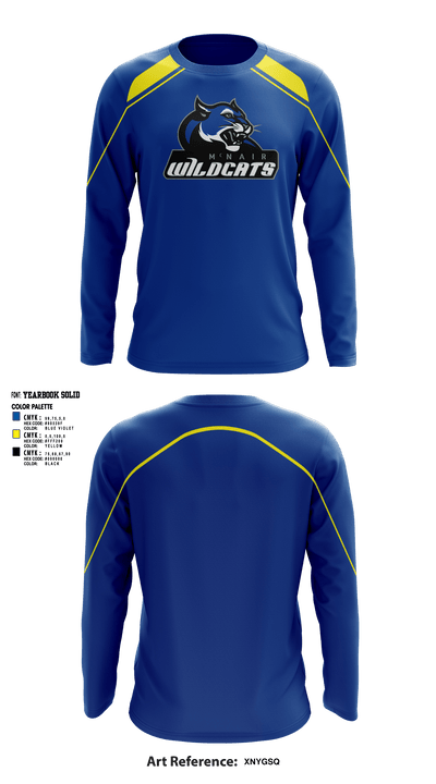 Wildcats 9999514 Long Sleeve Performance Shirt - 1