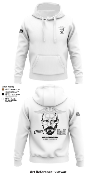 Hoodie, Heisenberg’s, Army, Teamtime, Team time, sublimation, custom sports apparel, team uniforms, spirit wear, spiritwear, sports uniforms, custom shirts, team store, custom team store, fundraiser sports, apparel fundraiser