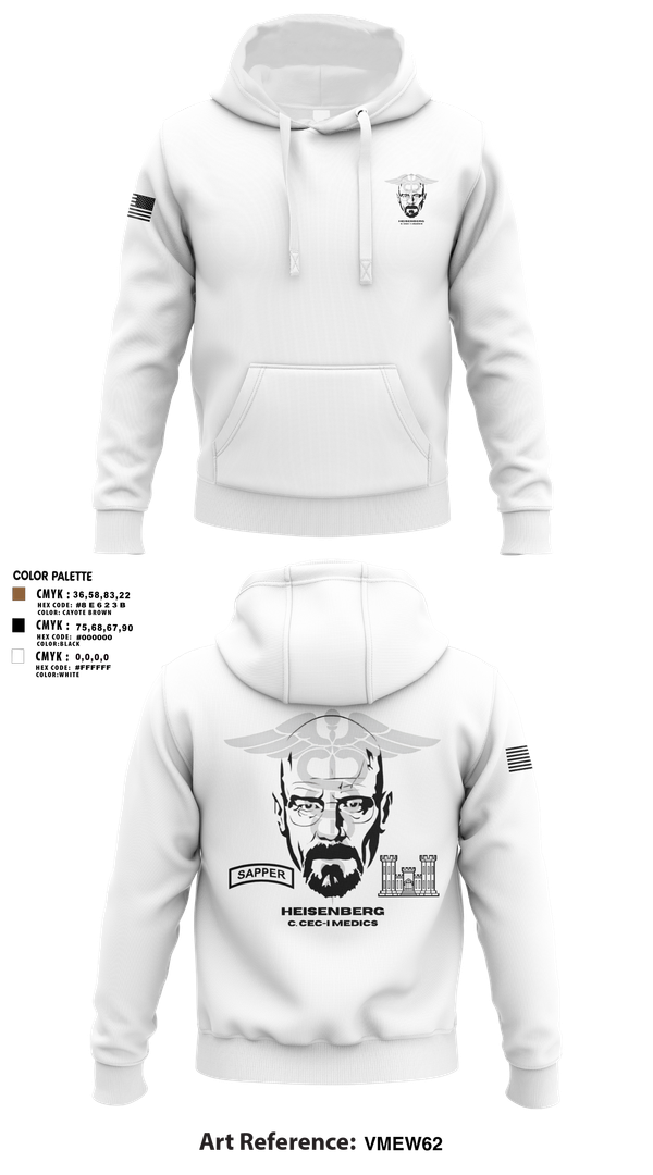 Hoodie, Heisenberg’s, Army, Teamtime, Team time, sublimation, custom sports apparel, team uniforms, spirit wear, spiritwear, sports uniforms, custom shirts, team store, custom team store, fundraiser sports, apparel fundraiser