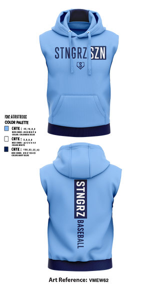 Sleeveless Hoodie, GS Baseball, Baseball, Teamtime, Team time, sublimation, custom sports apparel, team uniforms, spirit wear, spiritwear, sports uniforms, custom shirts, team store, custom team store, fundraiser sports, apparel fundraiser