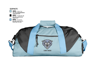 Duffle Bag, Cubs, Cheer, Teamtime, Team time, sublimation, custom sports apparel, team uniforms, spirit wear, spiritwear, sports uniforms, custom shirts, team store, custom team store, fundraiser sports, apparel fundraiser