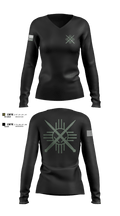 Doña Ana Sheriff’s Special Response Team 93504002 Women's Long Sleeve V-neck Shirt - 2