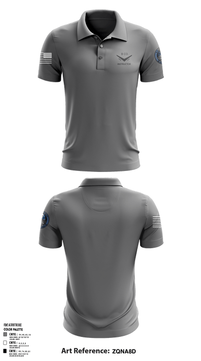Bravo Company, 2-13th AVN REGT 30598142 Short Sleeve Performance Polo - 65