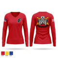 Berserker Battery 22109371 Women's Long Sleeve V-neck Shirt - 1