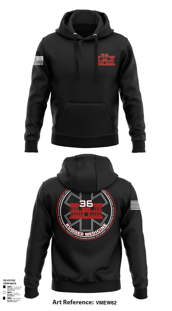 Hoodie, 36 Engineer Brigade, Army, Teamtime, Team time, sublimation, custom sports apparel, team uniforms, spirit wear, spiritwear, sports uniforms, custom shirts, team store, custom team store, fundraiser sports, apparel fundraiser