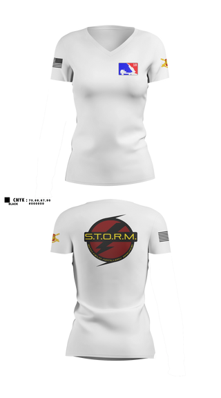 Womens Short Sleeve Vneck Shirt, H2F STORM, Army, Teamtime, Team time, sublimation, custom sports apparel, team uniforms, spirit wear, spiritwear, sports uniforms, custom shirts, team store, custom team store, fundraiser sports, apparel fundraiser