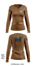 182nd Field Artillery 54920124 Women's Long Sleeve V-neck Shirt - 101