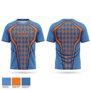 Short Sleeve Performance Shirt, Sassy sluggers, Softball, Teamtime, Team time, sublimation, custom sports apparel, team uniforms, spirit wear, spiritwear, sports uniforms, custom shirts, team store, custom team store, fundraiser sports, apparel fundraiser