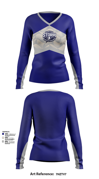 Horizon Storm 47613835 Women's Long Sleeve V-neck Shirt - 41