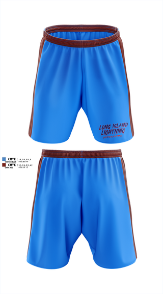 Athletic Shorts With Pockets, LI LIGHTNING, , Teamtime, Team time, sublimation, custom sports apparel, team uniforms, spirit wear, spiritwear, sports uniforms, custom shirts, team store, custom team store, fundraiser sports, apparel fundraiser