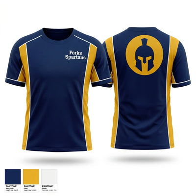 Forks Spartans Soft Poly Tee Cotton Like Feel - 1