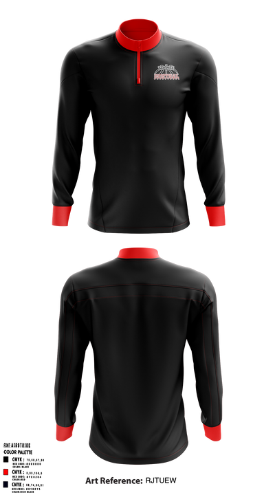 Tr1be 16960228 Quarter Zip Jacket - 1