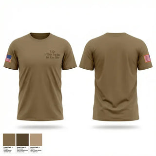 Old School Cotton Feel Shirt, B Co 13th Sig Bn 1st Cav Div, Army, Teamtime, Team time, sublimation, custom sports apparel, team uniforms, spirit wear, spiritwear, sports uniforms, custom shirts, team store, custom team store, fundraiser sports, apparel fundraiser