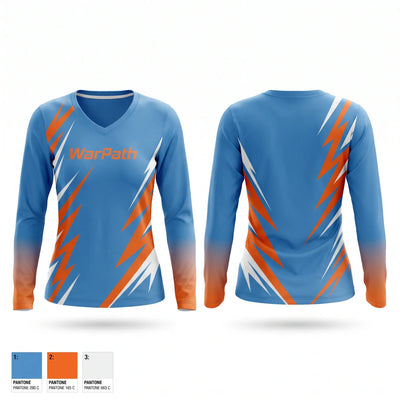 WarPath Women's Long Sleeve V-neck Shirt - 1