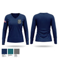 Brady Police Department Women's Long Sleeve V-neck Shirt - 1