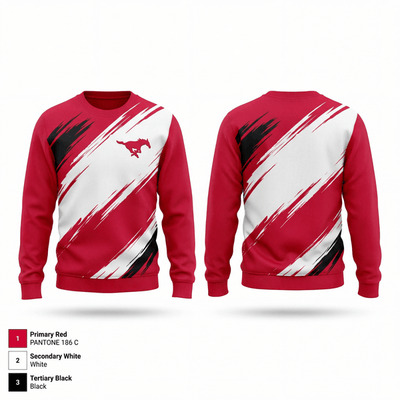 Center Street School Baseball 39645279 Crew Neck Sweatshirt - 1