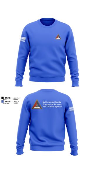 Crew Neck Sweatshirt, McDonough County, Fire Department, Teamtime, Team time, sublimation, custom sports apparel, team uniforms, spirit wear, spiritwear, sports uniforms, custom shirts, team store, custom team store, fundraiser sports, apparel fundraiser