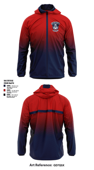 Windbreaker, American Bulldogs, Softball, Teamtime, Team time, sublimation, custom sports apparel, team uniforms, spirit wear, spiritwear, sports uniforms, custom shirts, team store, custom team store, fundraiser sports, apparel fundraiser