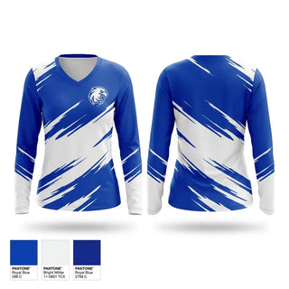 Womens Long Sleeve Vneck Shirt, Columbia High School Basketball, Men's Basketball, Teamtime, Team time, sublimation, custom sports apparel, team uniforms, spirit wear, spiritwear, sports uniforms, custom shirts, team store, custom team store, fundraiser sports, apparel fundraiser