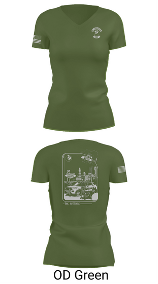 Womens Short Sleeve Vneck Shirt, Columbus Division of Police- 8C Company, , Teamtime, Team time, sublimation, custom sports apparel, team uniforms, spirit wear, spiritwear, sports uniforms, custom shirts, team store, custom team store, fundraiser sports, apparel fundraiser
