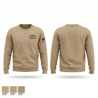 Crew Neck Sweatshirt, Megargel Volunteer Fire Department, Fire Department, Teamtime, Team time, sublimation, custom sports apparel, team uniforms, spirit wear, spiritwear, sports uniforms, custom shirts, team store, custom team store, fundraiser sports, apparel fundraiser