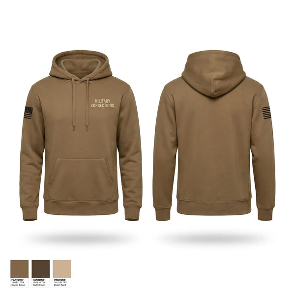 Hoodie, Military Corrections, Army, Teamtime, Team time, sublimation, custom sports apparel, team uniforms, spirit wear, spiritwear, sports uniforms, custom shirts, team store, custom team store, fundraiser sports, apparel fundraiser