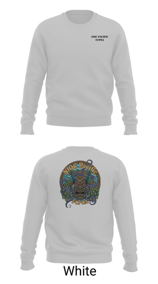 Crew Neck Sweatshirt, NIOC Pacific FCPOA, Navy, Teamtime, Team time, sublimation, custom sports apparel, team uniforms, spirit wear, spiritwear, sports uniforms, custom shirts, team store, custom team store, fundraiser sports, apparel fundraiser