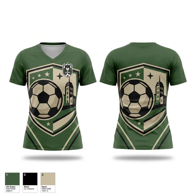 Lady Legends 66039186 Women's Short Sleeve V-neck Shirt - 1