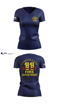Livingston parish fire district 11 72203323 Women's Short Sleeve V-neck Shirt - 3