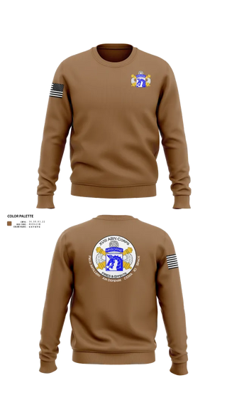 Crew Neck Sweatshirt, XVIII Airborne Corps G34 FIRES, Army, Teamtime, Team time, sublimation, custom sports apparel, team uniforms, spirit wear, spiritwear, sports uniforms, custom shirts, team store, custom team store, fundraiser sports, apparel fundraiser